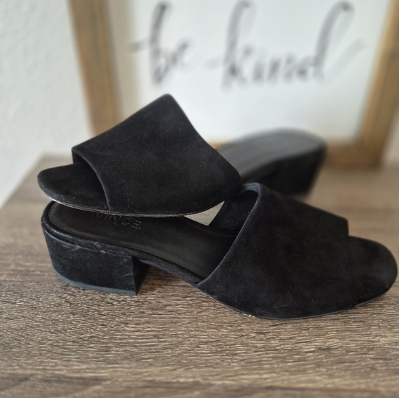 VINCE Black Women's Mules In Size 38 EU, 7.5 U.S - Picture 7 of 7
